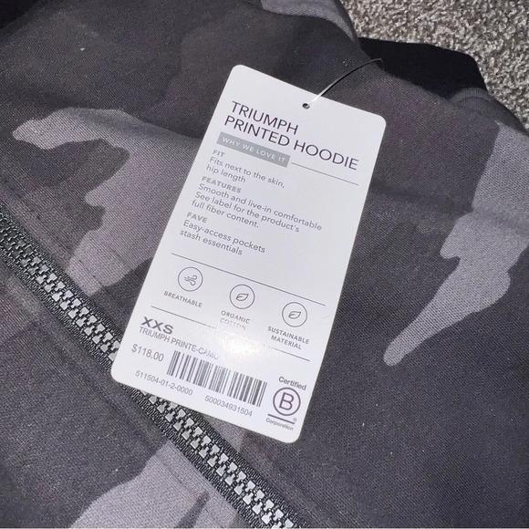 Athleta Triumph Printed Hoodie Size XXS - Picture 8 of 9